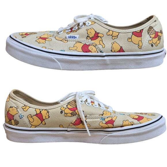 Disney Winnie the Pooh Vans Sneakers Unisex Sizing Women's 11 Men's 9 1/2 - Picture 1 of 6